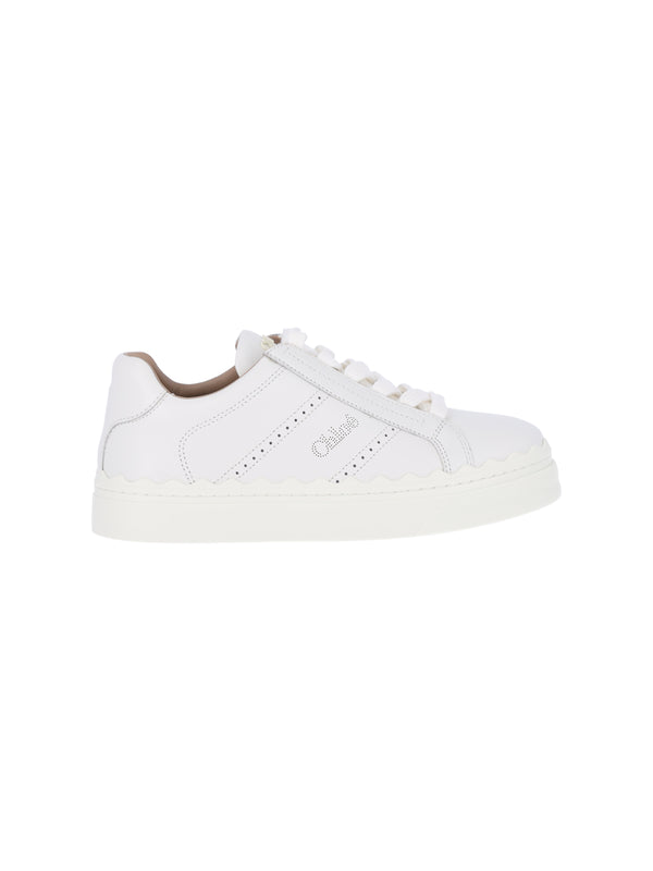 Chloè Upper: 100% Cow Leather sneakers in white