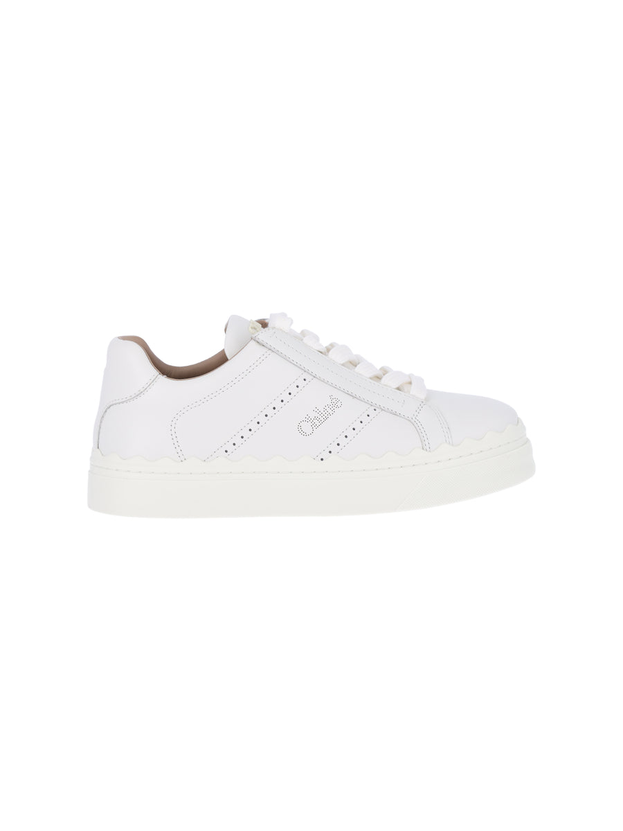 Chloè Upper: 100% Cow Leather sneakers in white