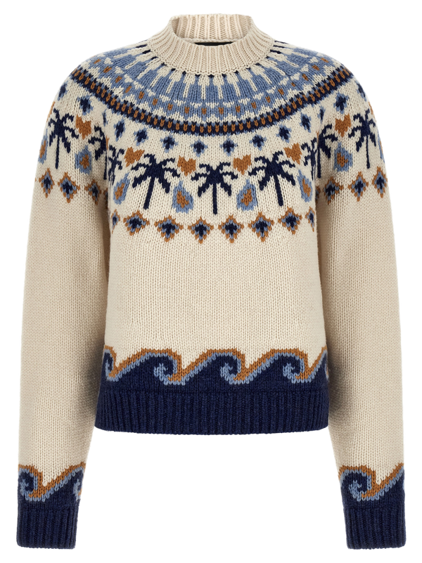 Multicolor Virgin Wool Cardigan Clothing