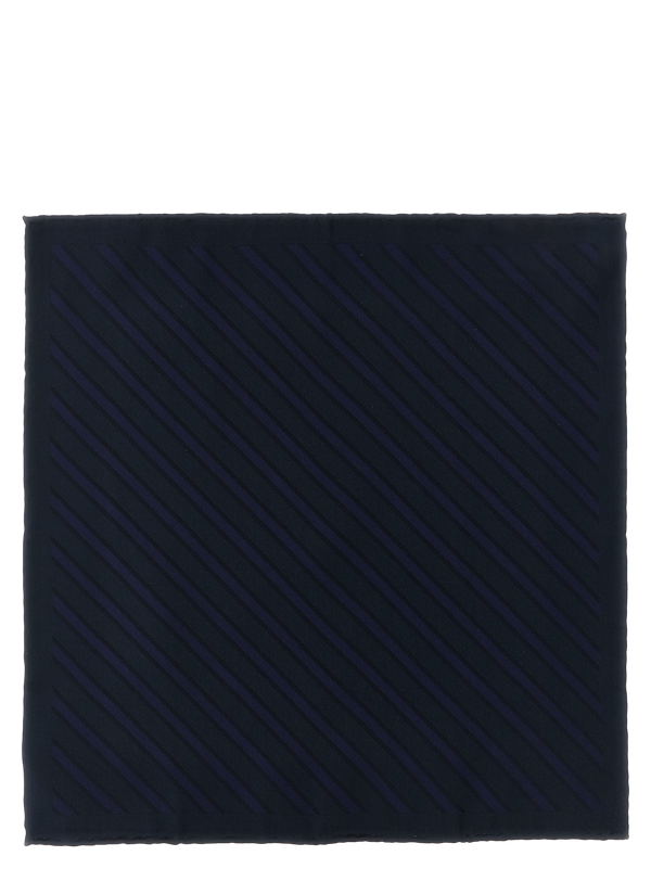 Blue Silk Pocket Square Accessory