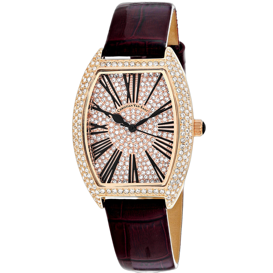 Christian Van Sant Stainless steel case watch in rose gold