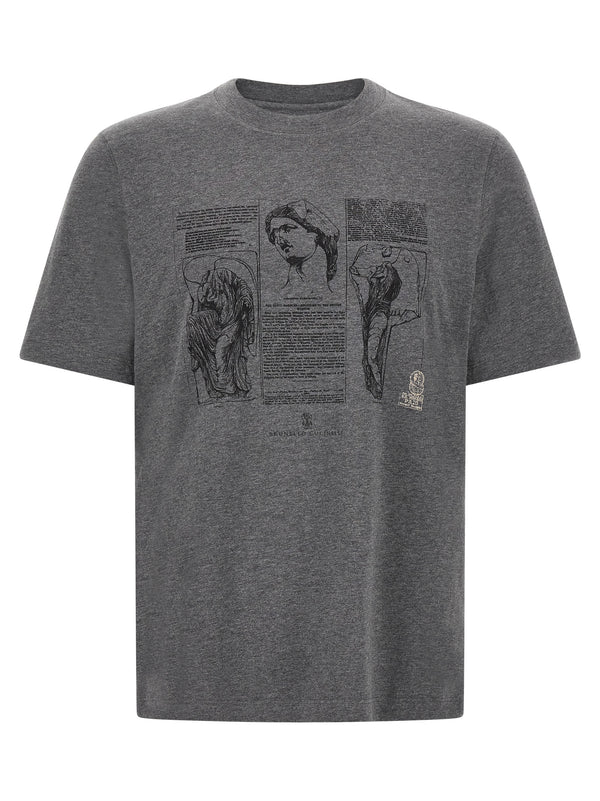 Brunello Cucinelli 100% Cotton t-shirt in gray