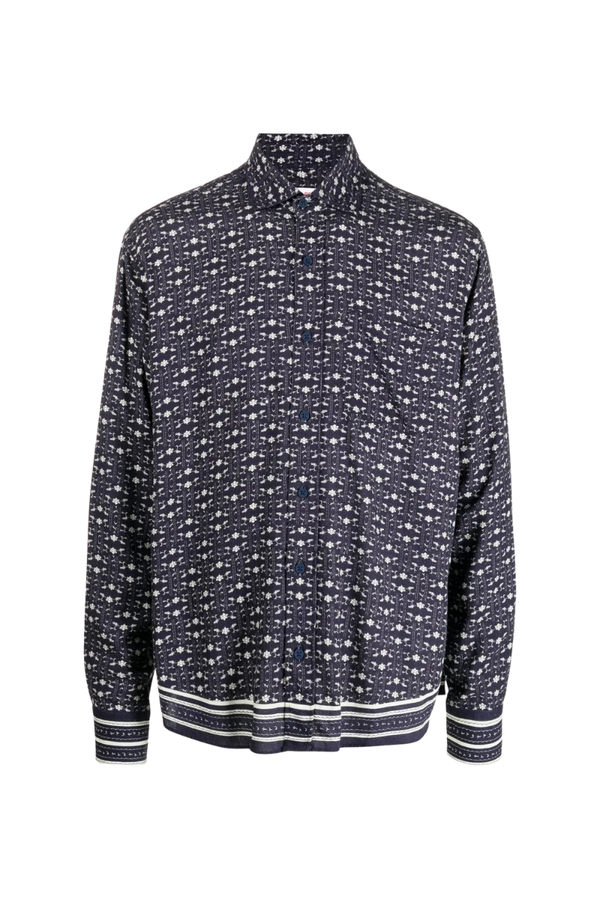 Orlebar Brown 20% linen shirt in navy