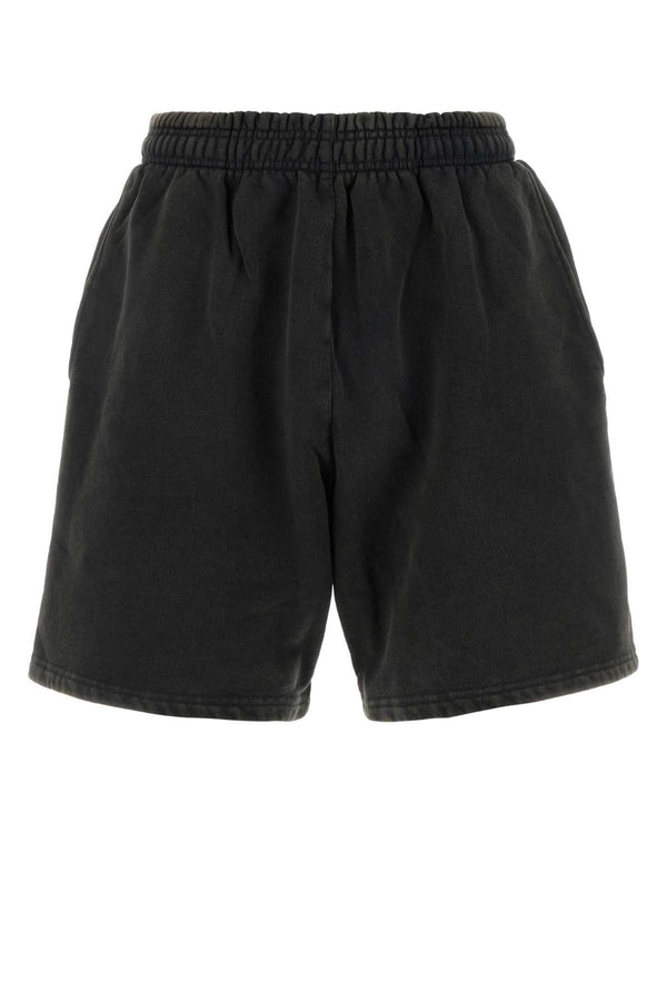 Slate Cotton Bermuda Shorts Washedblack Exterior