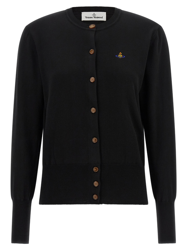 Vivienne Westwood 85% cotton cardigan in black