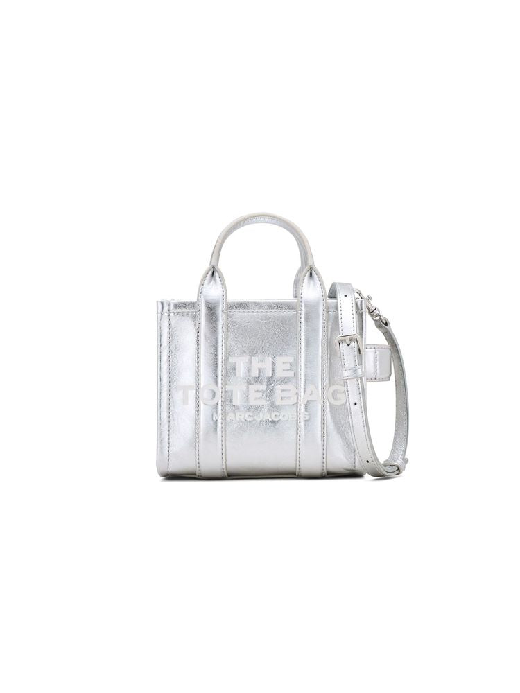 Marc Jacobs 100% Cow Leather tote bag in silver