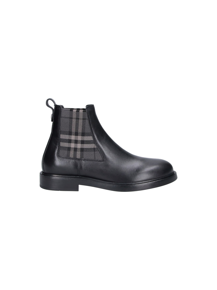 Burberry 70% Calf Leather chelsea boot in black