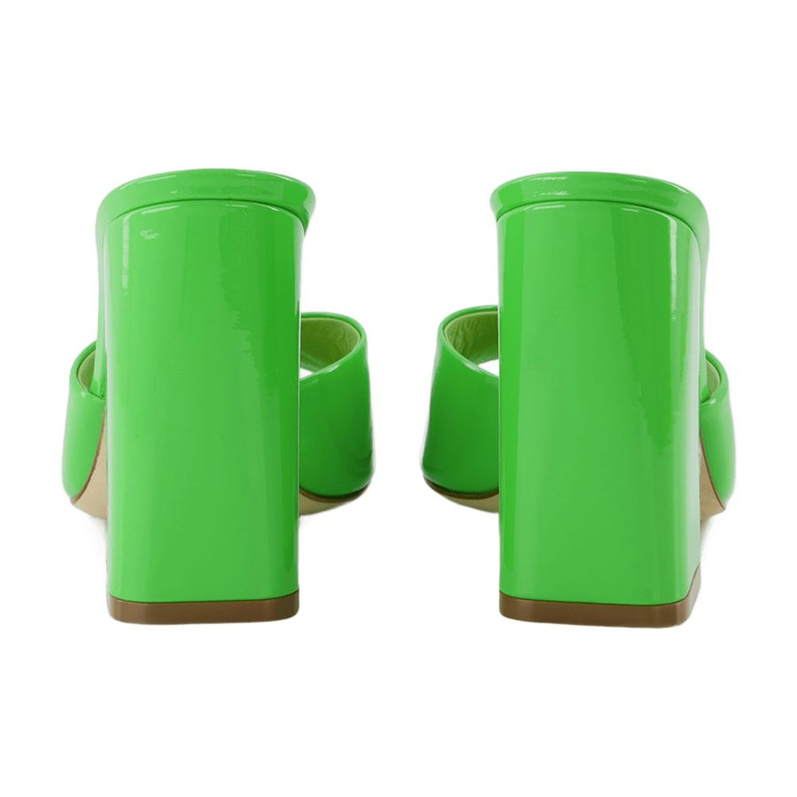 Paris Texas Leather mule in green