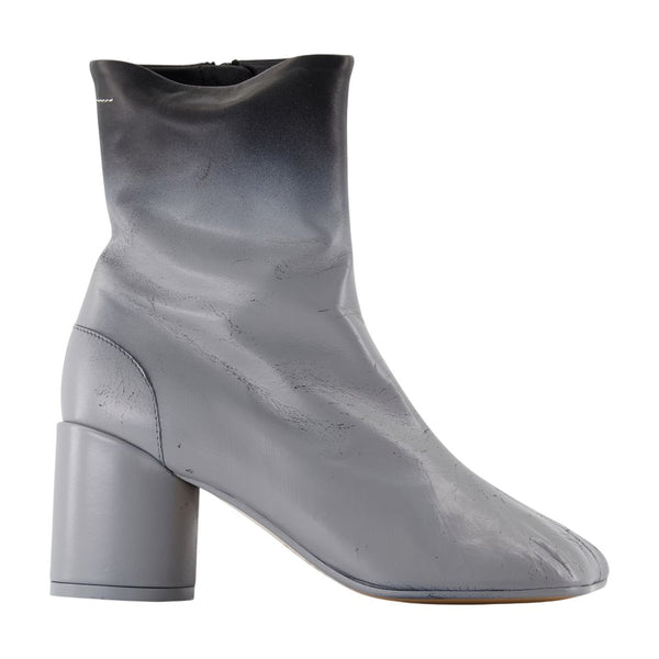 MM6 Maison Margiela lambskin ankle boot in black
