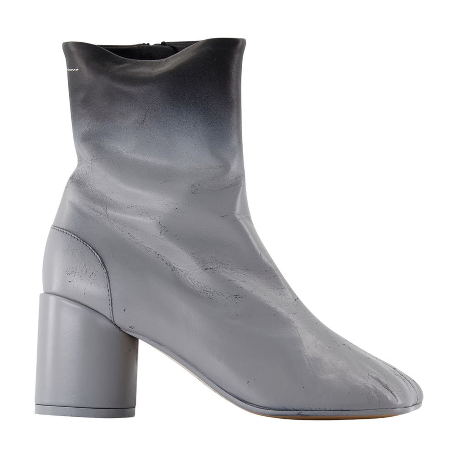 MM6 Maison Margiela lambskin ankle boot in black