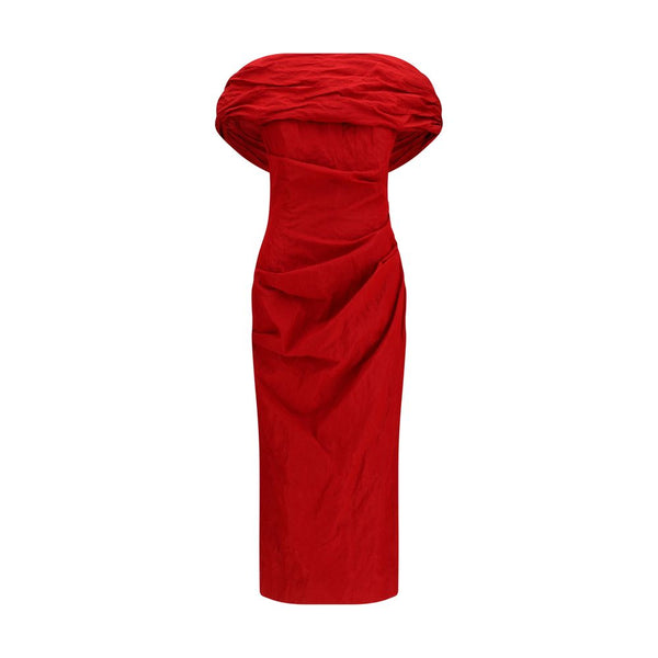 Magda Butrym 90% Cotton dress in red
