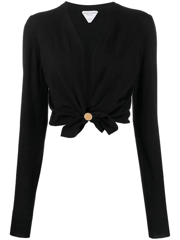 Bottega Veneta Cashmere blend cardigan in black