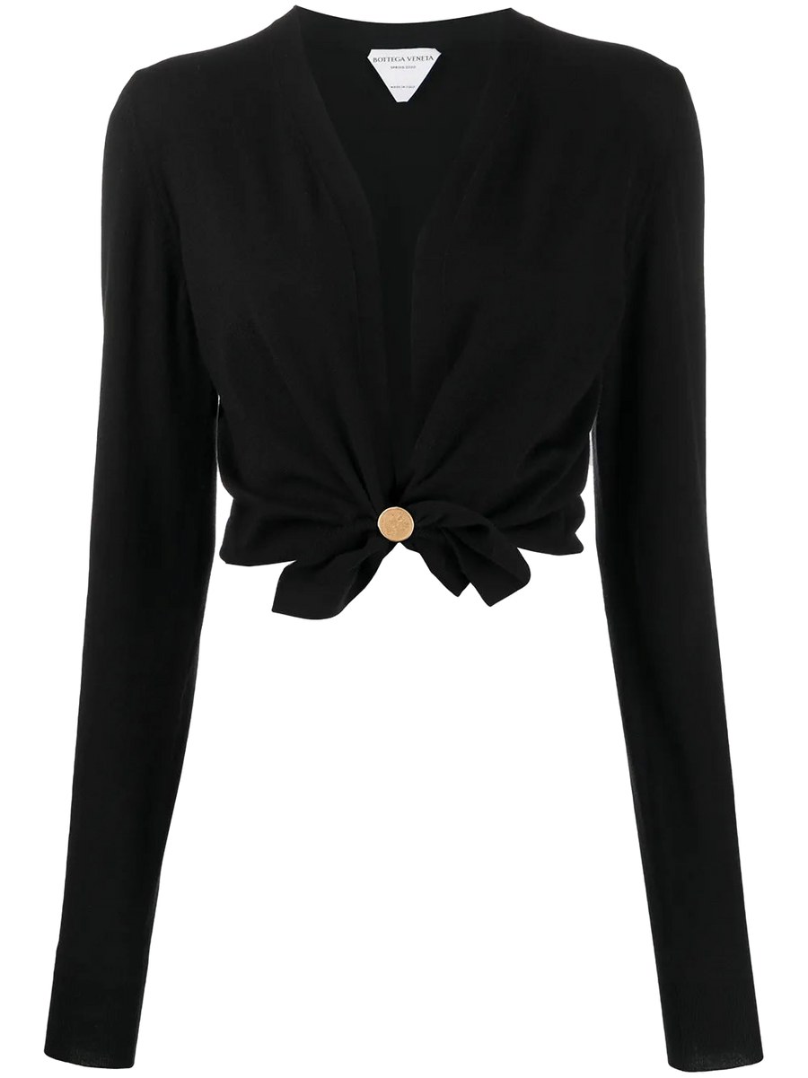 Bottega Veneta Cashmere blend cardigan in black