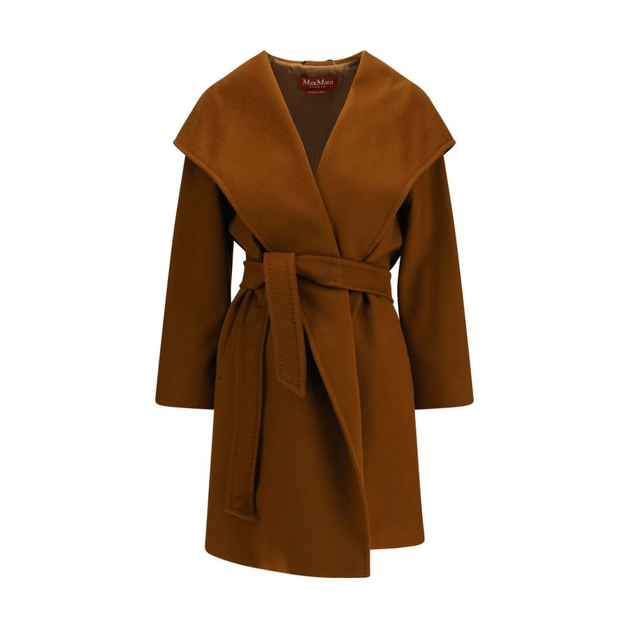 Brown Wool Oves Aries Coat Clothing