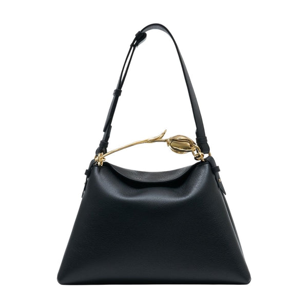 Erdem Calfskin shoulder bag in black