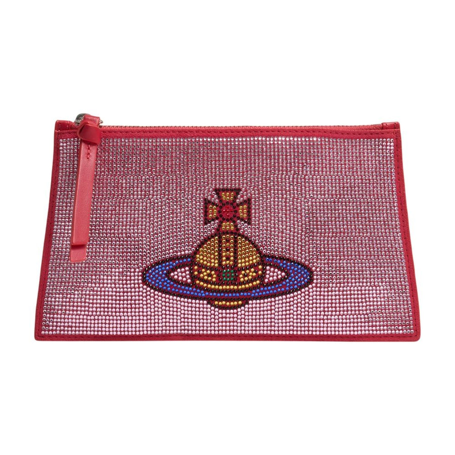 Vivienne Westwood calfskin clutch in pink