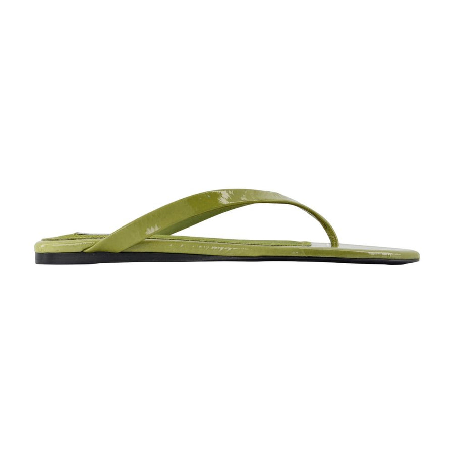 AMI Paris Calfskin sandals in green