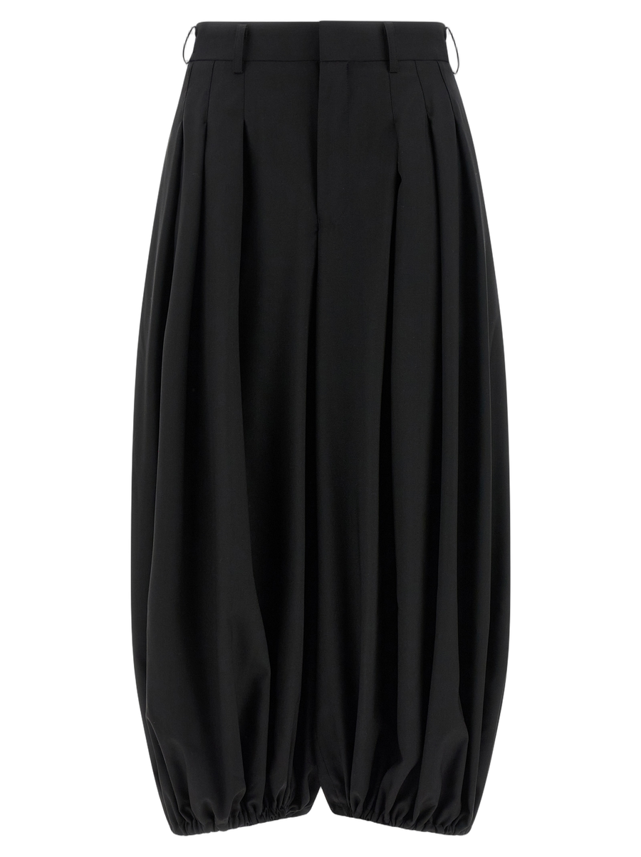 Comme des Garçons 100% Wool trousers in black