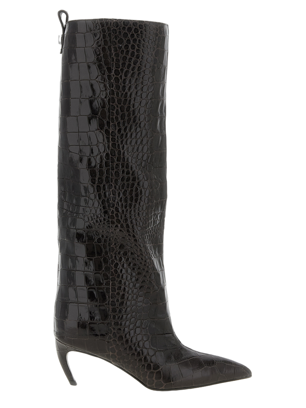 The Attico 100% Leather boot in brown