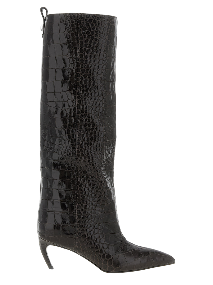 The Attico 100% Leather boot in brown