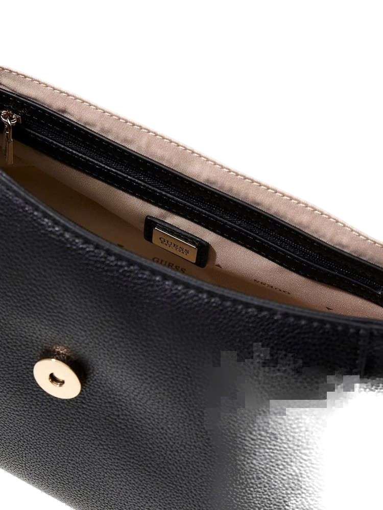 Guess 100% Polyurethane top handle bag in black