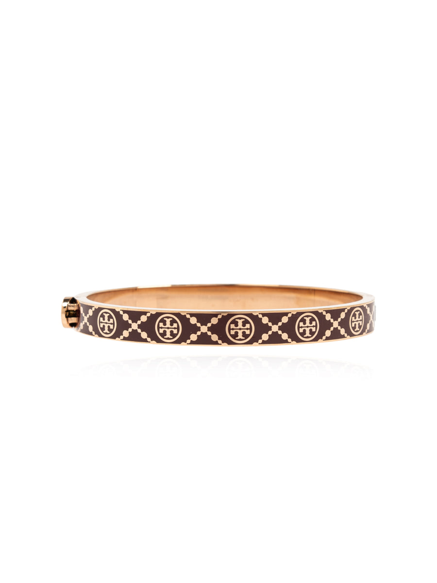 Tory Burch Brass bracelet in brown