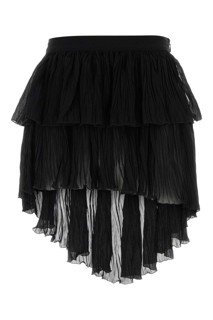 Blumarine Plisset 100% Viscose skirt in black