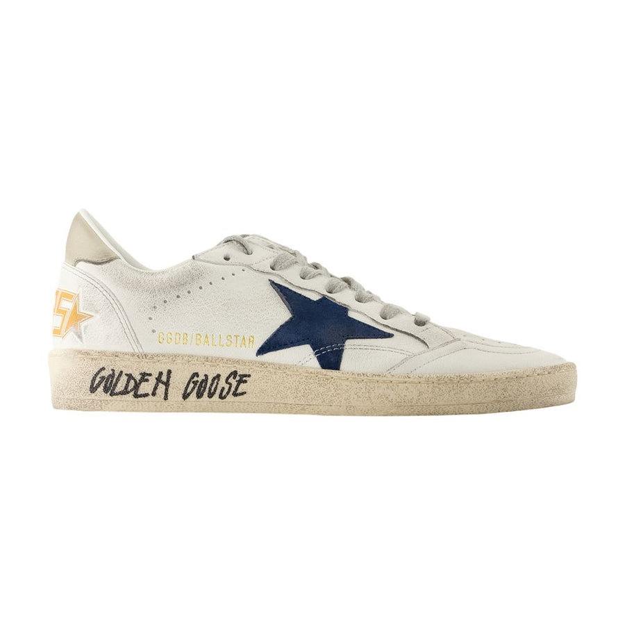 Golden Goose Deluxe Brand calfskin sneakers in white