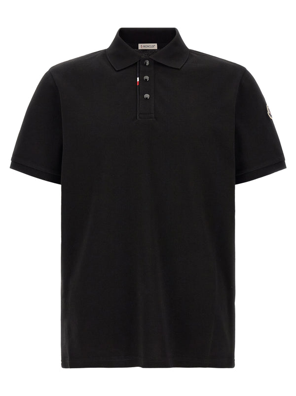 Black Cotton Polo Shirt
