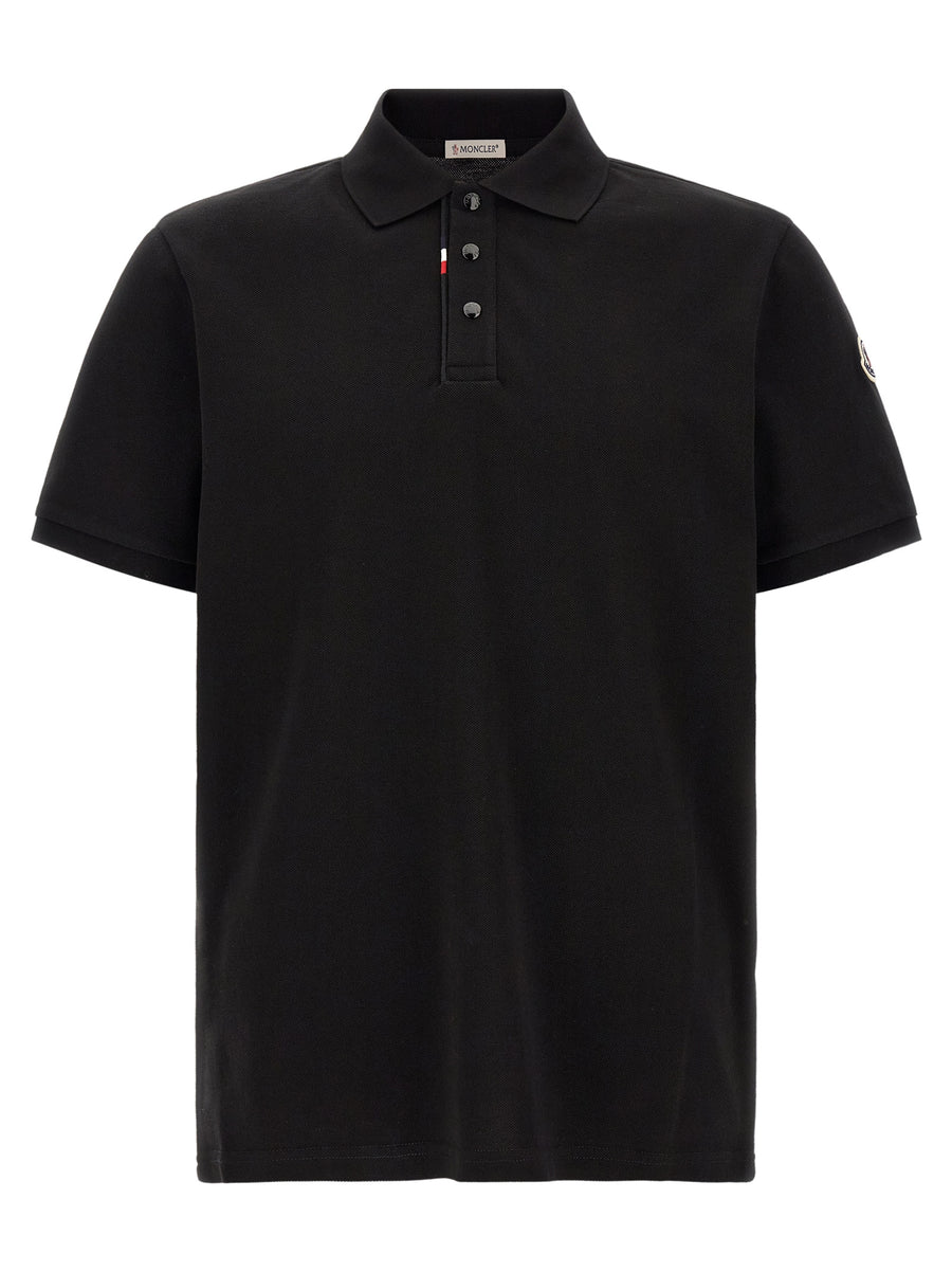 Black Cotton Polo Shirt