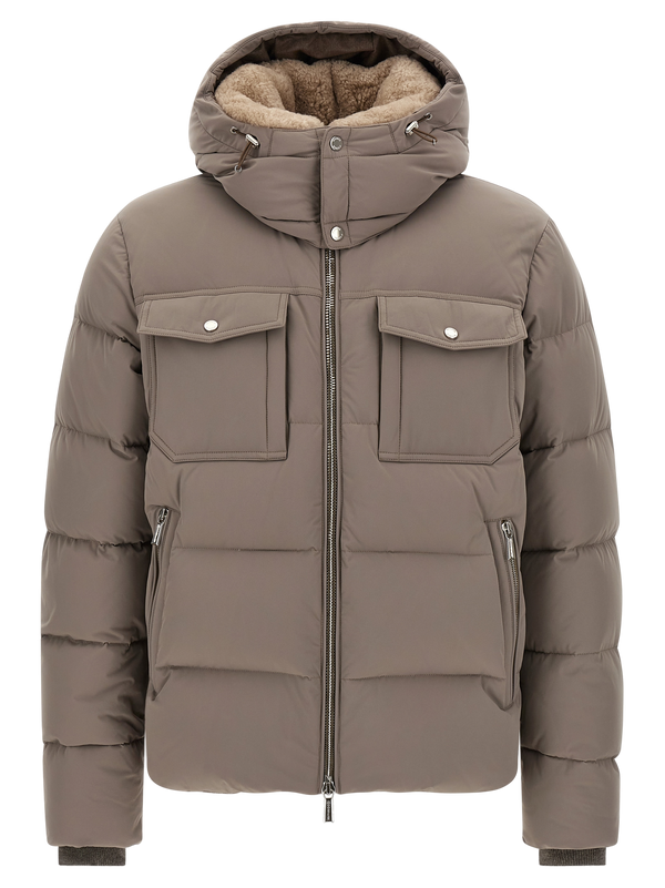 Gray Wool Bomber Clothing