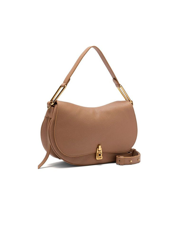 Coccinelle 100% Cowhide shoulder bag in beige