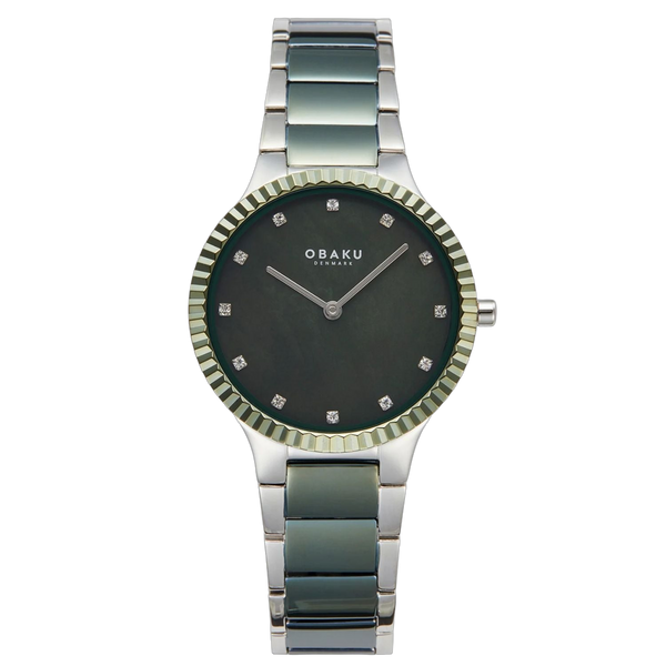 Obaku Stainless steel case watch in black