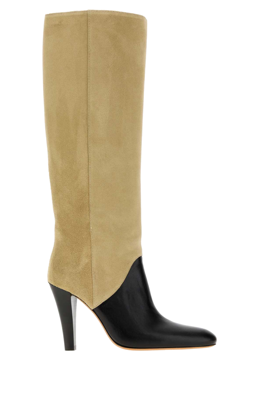 Beige Suede Edita Boots Blacksand