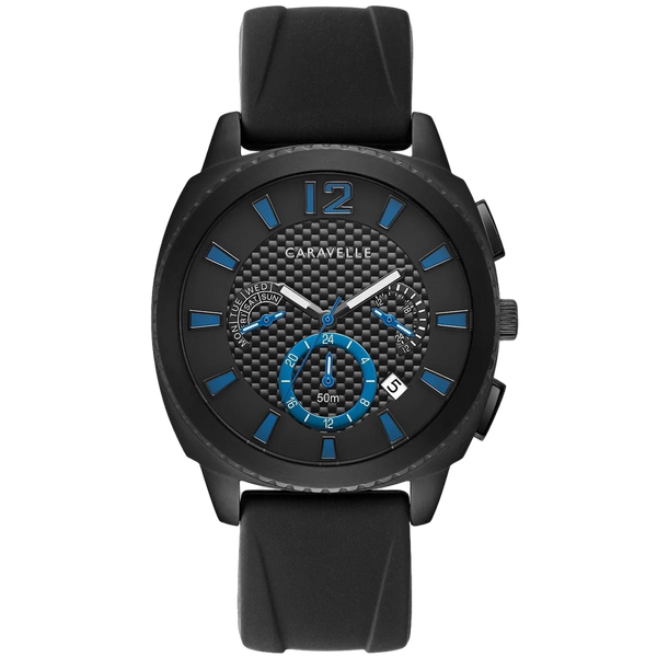 Bulova Stainless steel case watch in black