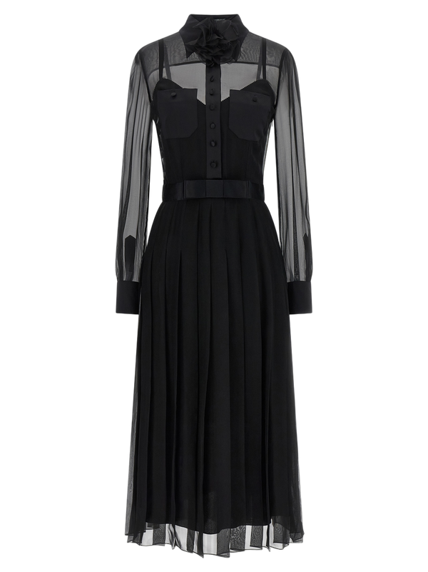 Dolce & Gabbana 95% silk dress in black