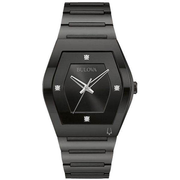 Bulova Stainless steel case watch in black