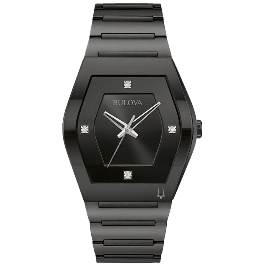 Bulova Stainless steel case watch in black