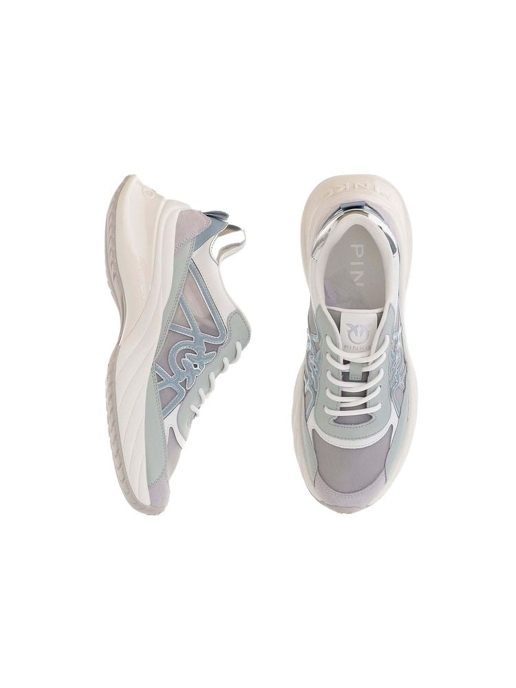 Pinko 59% Cow leather sneaker in white