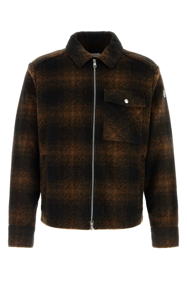 Embroidered Flannel Shirt Multicheck Camicie