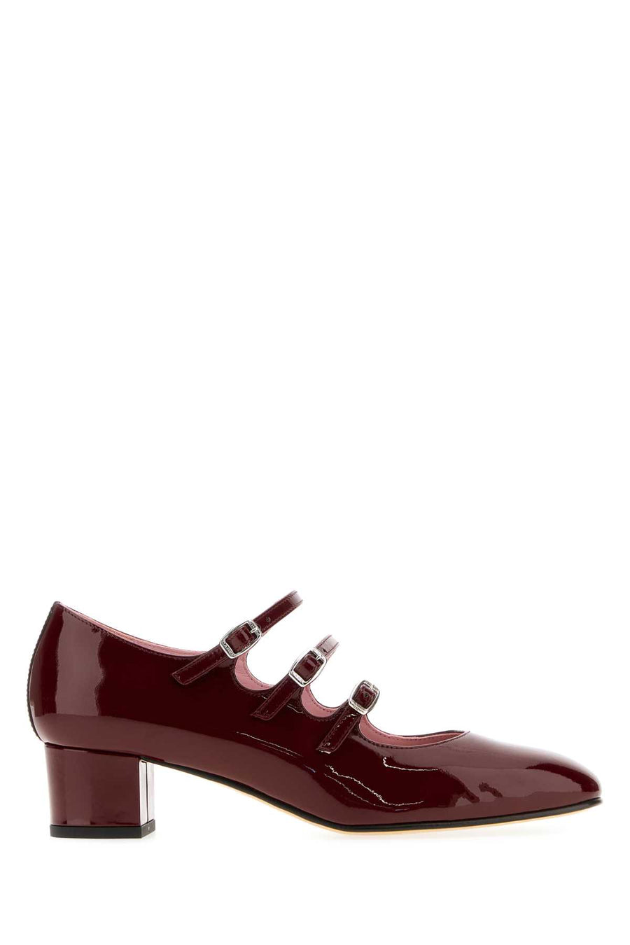 Burgundy Leather Kina Pumps Burgundypatent Scarpe Con Tacco