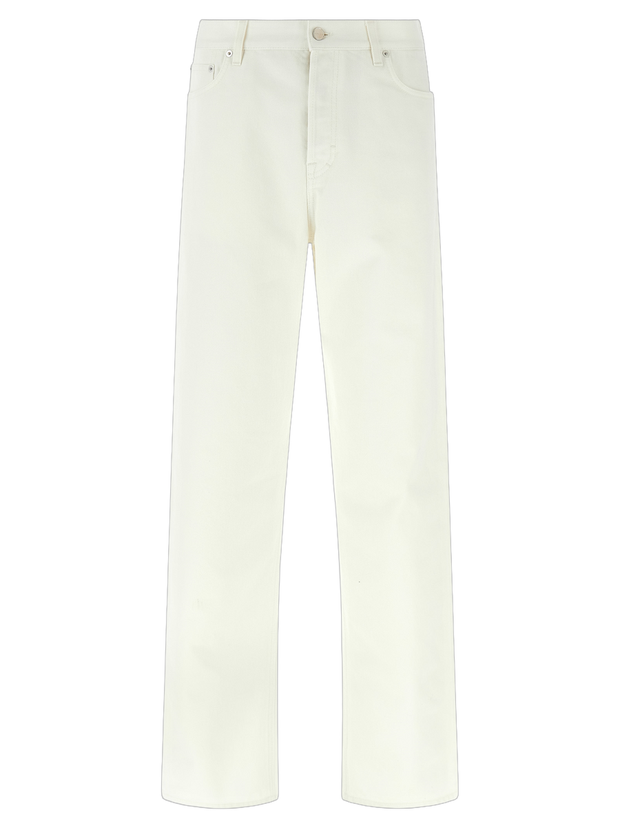 Gucci 100% cotton jeans in white