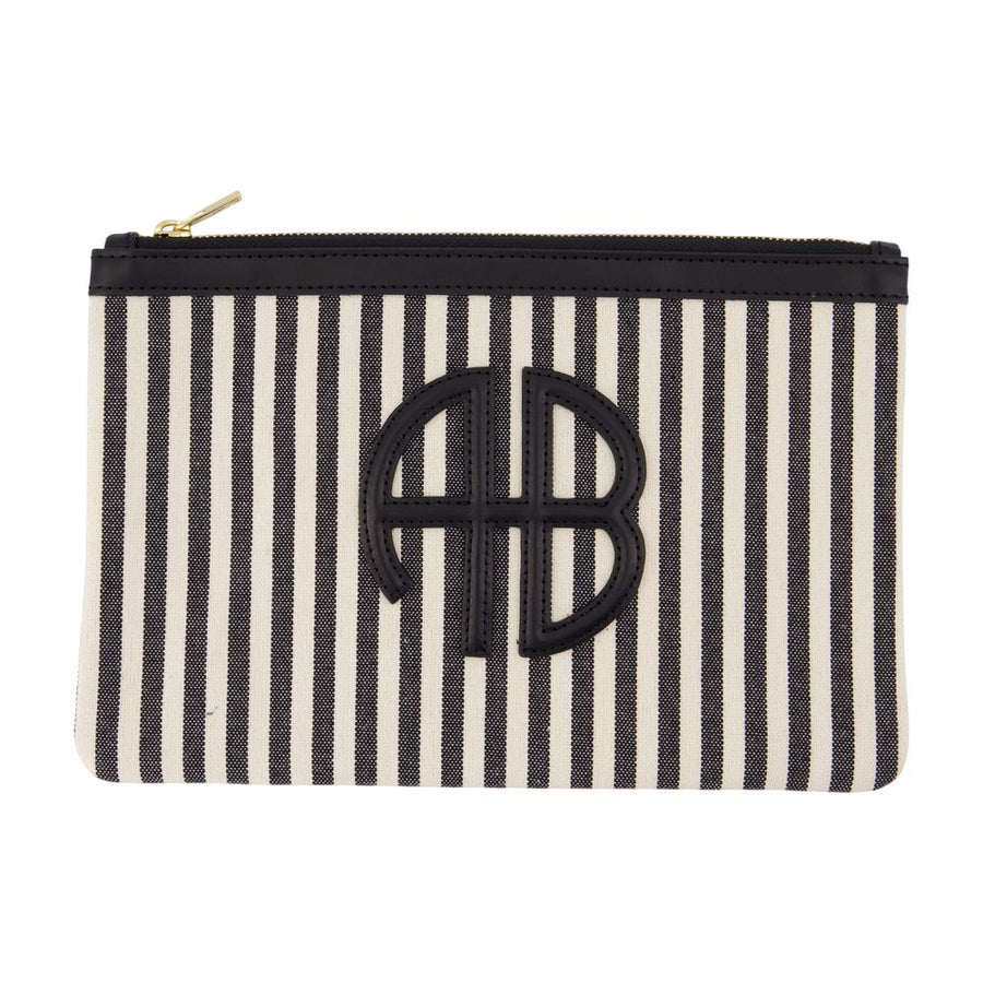 Anine Bing Cotton clutch in black