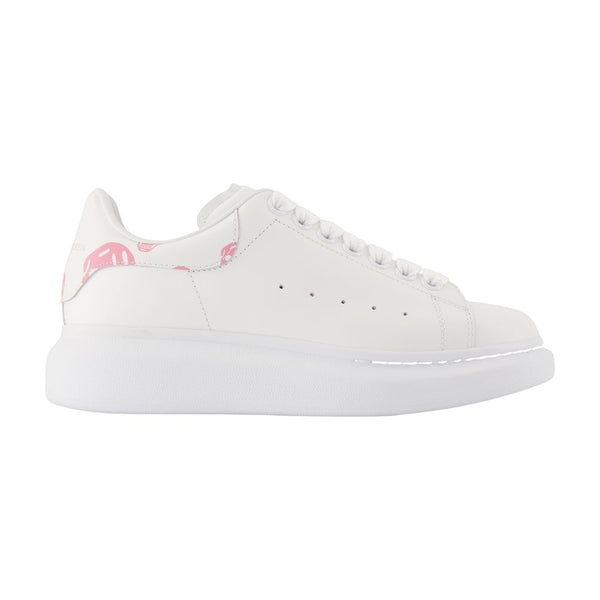 Alexander McQueen calfskin sneaker in white