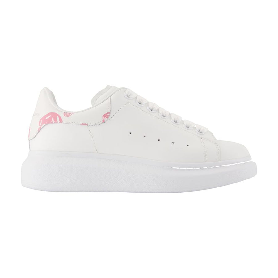 Alexander McQueen calfskin sneaker in white
