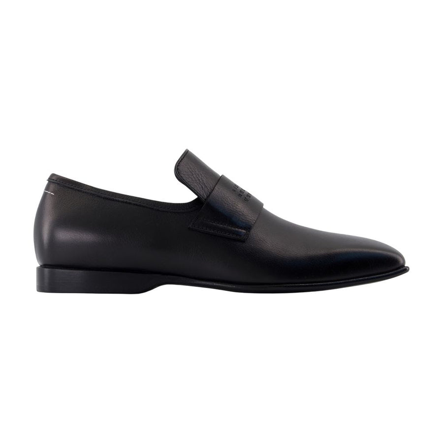MM6 Maison Margiela calfskin loafer in black