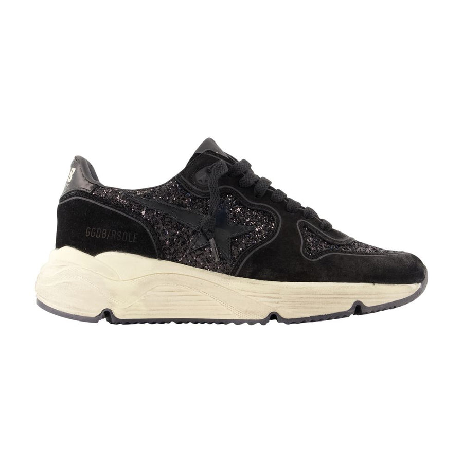 Running Sneakers - Golden Goose Deluxe Brand Leather Black Calfskin Shoes /