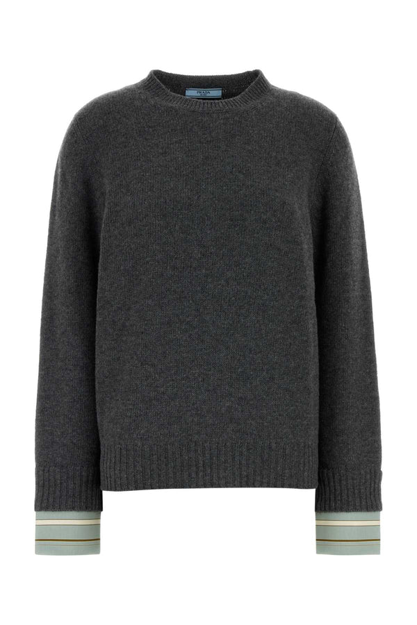 Dark Grey Wool Blend Sweater Ardesia Maglieria