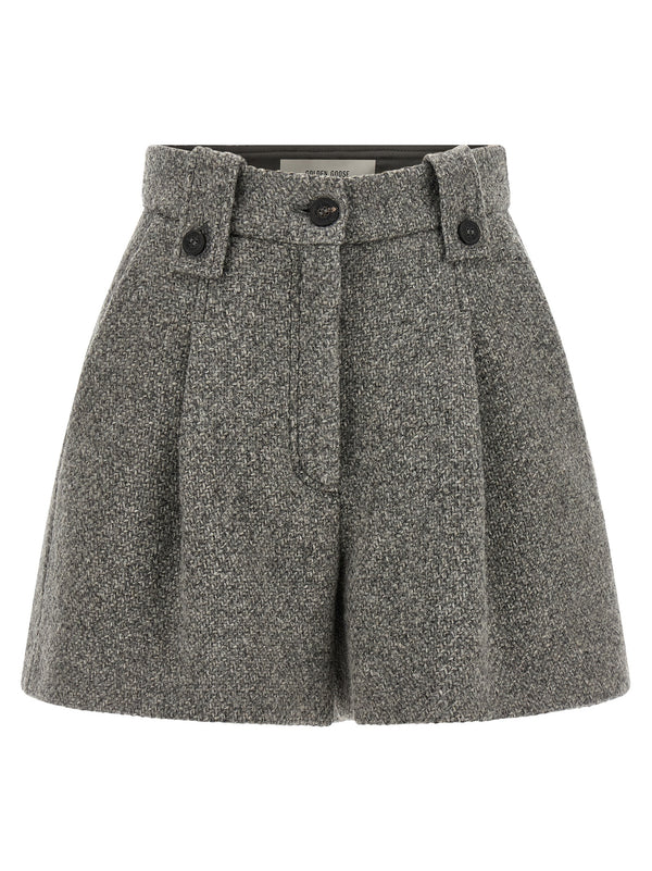 Golden Goose 100% virgin wool bermuda shorts in gray