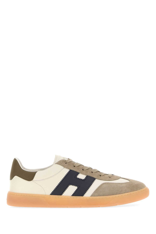 Ivory Leather Hogan Cool Sneakers B013c424v626u801 Scarpe Stringate